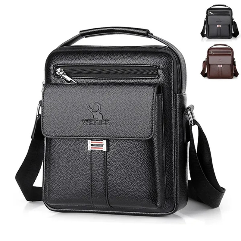 Leather Work Bag Men - 고품질 남자 숄더 가방 남자 PU