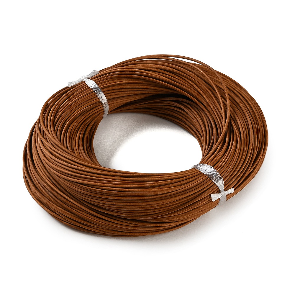 Leatherwork Diy - 100m 1mm/1.5mm/2mm/3mm 소가죽 라운드 가죽끈 DIY