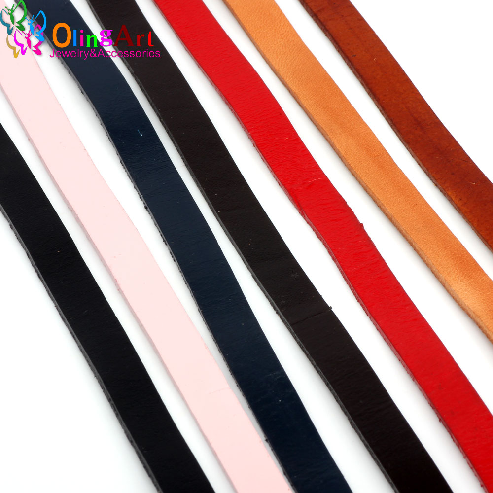 Leatherwork Diy - OlingArt 10*2mm 1 야드/로트 여러 색상