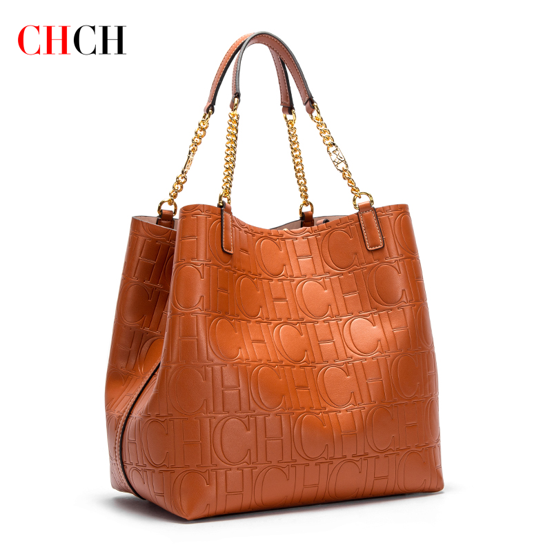 Leatherwork Letters - CHCH 여성용 토트 백 2024 새로운