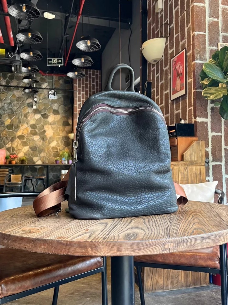 부드러운 천연 양가죽 캐주얼 백팩 유니섹스 지퍼 오피스 - Leather Work Bag Men 리뷰 및 가격