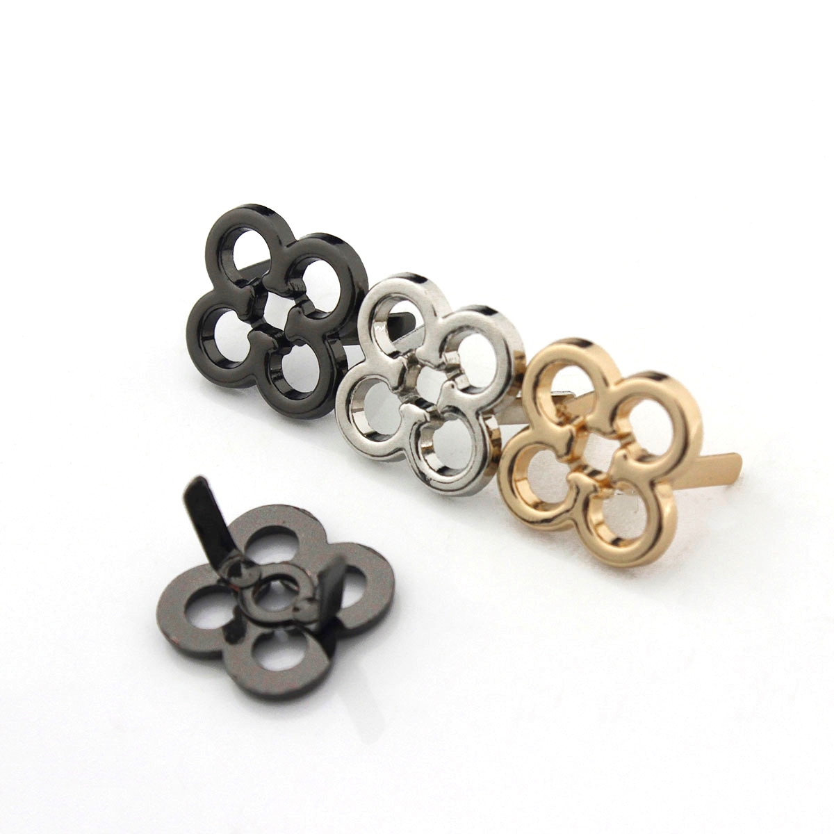 2pcs 금속 꽃 모양 장식 버클 가방 패션 클립 버클 - Leatherwork Flowers 리뷰 및 가격