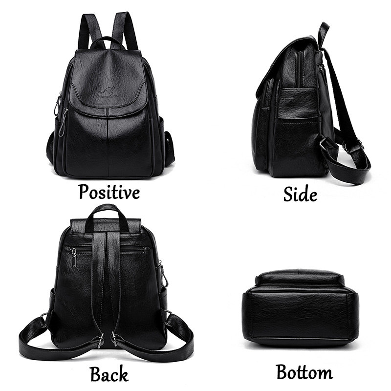 9 색 여성 부드러운 가죽 배낭 빈티지 여성 어깨 가방 - Leatherwork Letters 리뷰 및 가격
