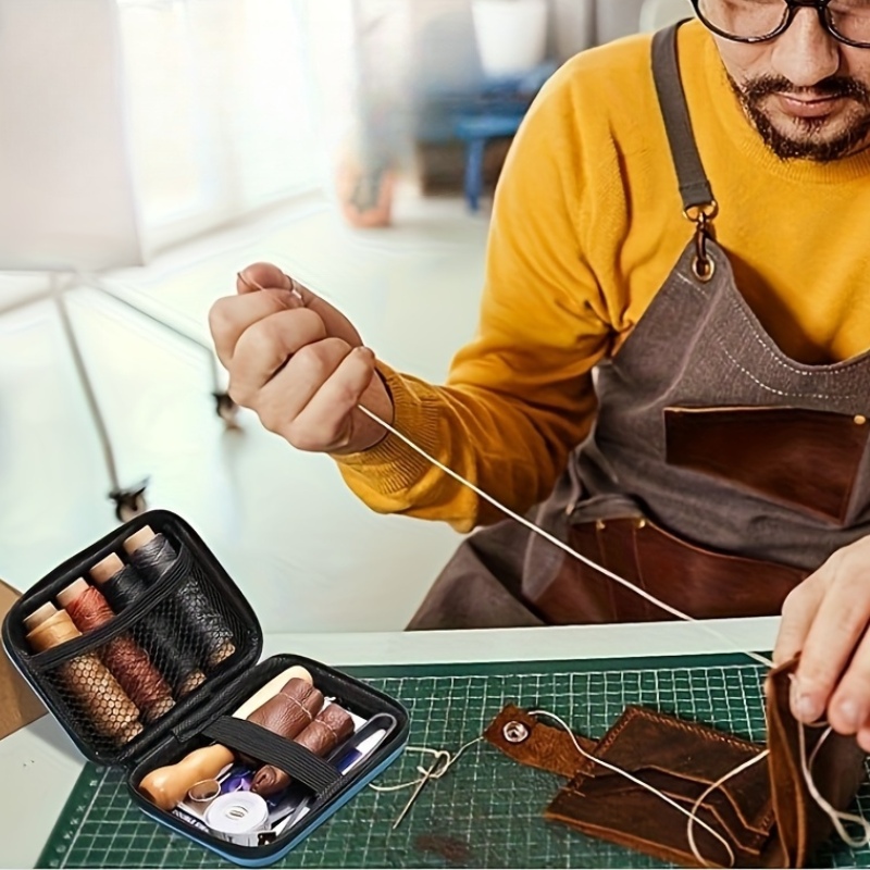[가죽 작업 키트] 가죽 재봉 키트, 큰 눈 바늘, 왁 - Upholstery Leather Work 리뷰 및 가격
