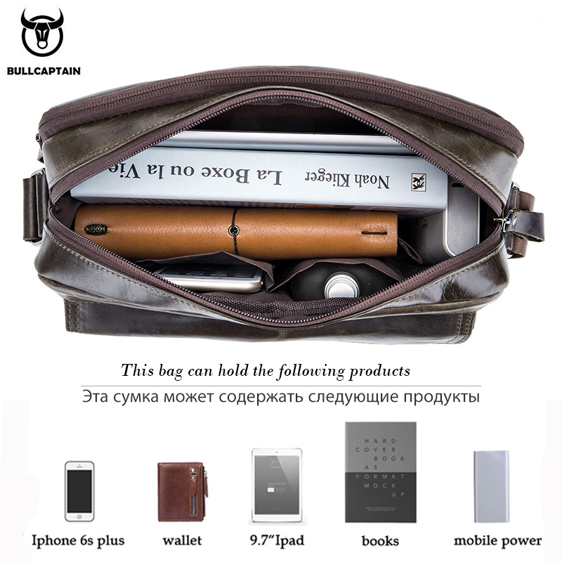 BULLCAPTAIN 정품 가죽 남성용 크로스 바디 백 - Leather Work Bag Men 리뷰 및 가격