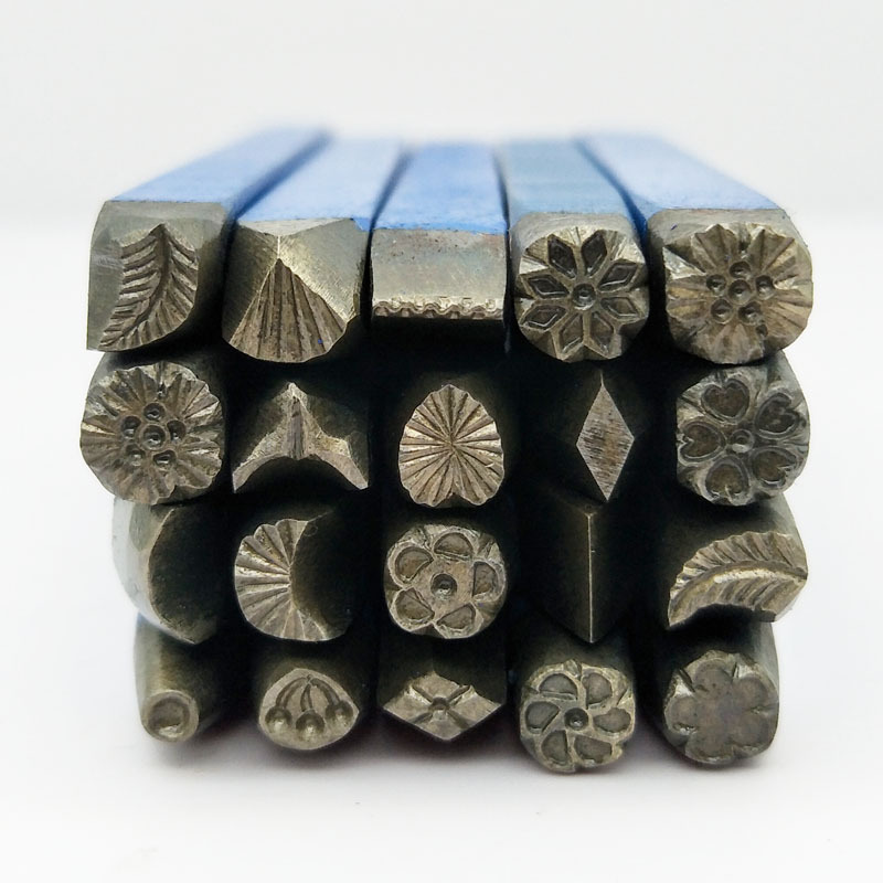 DIA 5.5mm 20개 DIY 스탬프 작업용 펀치 스 - Leatherwork Flowers 리뷰 및 가격