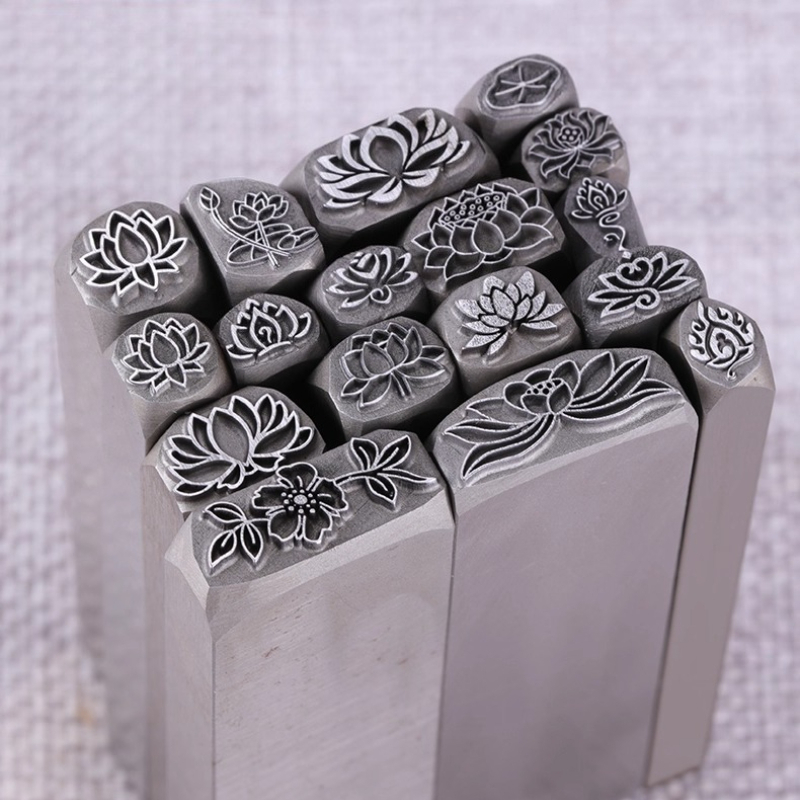 연꽃 디자인 금속 스탬프 보석 제작 펀치 스틸 펀처 조 - Leatherwork Flowers 리뷰 및 가격