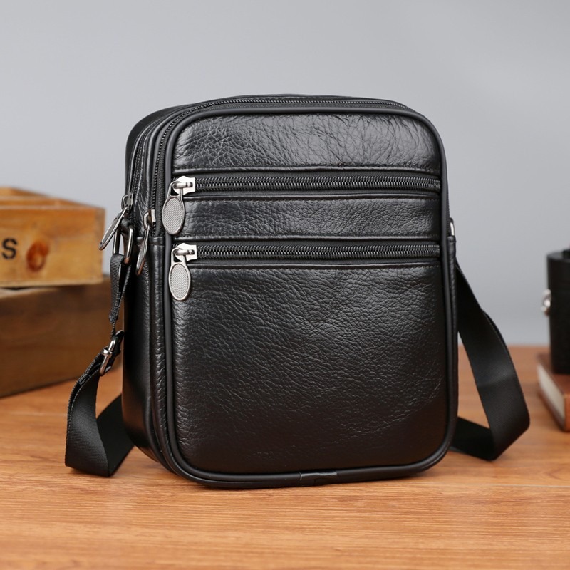 남성용 숄더 메신저 백 캐주얼 핸드백 남성용 정품 가죽 - Leather Work Bag Men 리뷰 및 가격