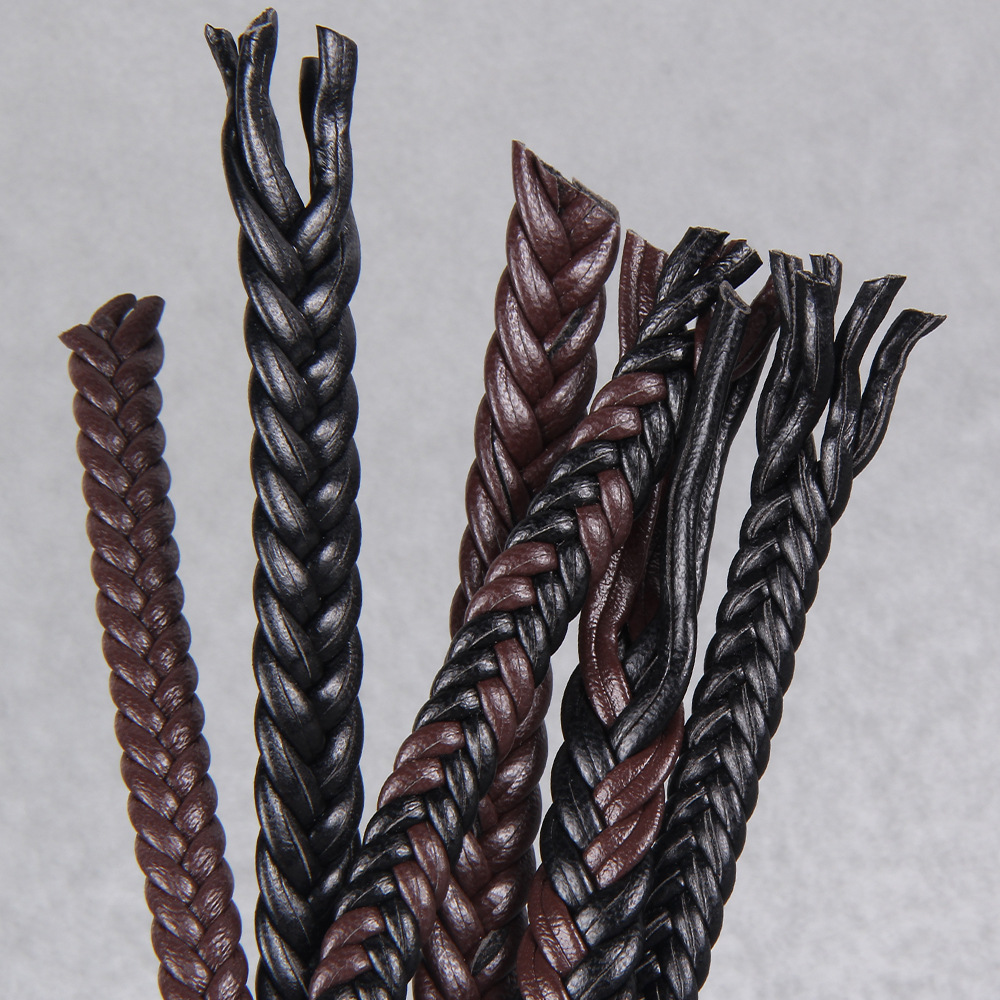 2미터 PU 가죽 끈 6mm/8mm 평평한 꼬임 끈 팔 - Leatherwork Diy 리뷰 및 가격