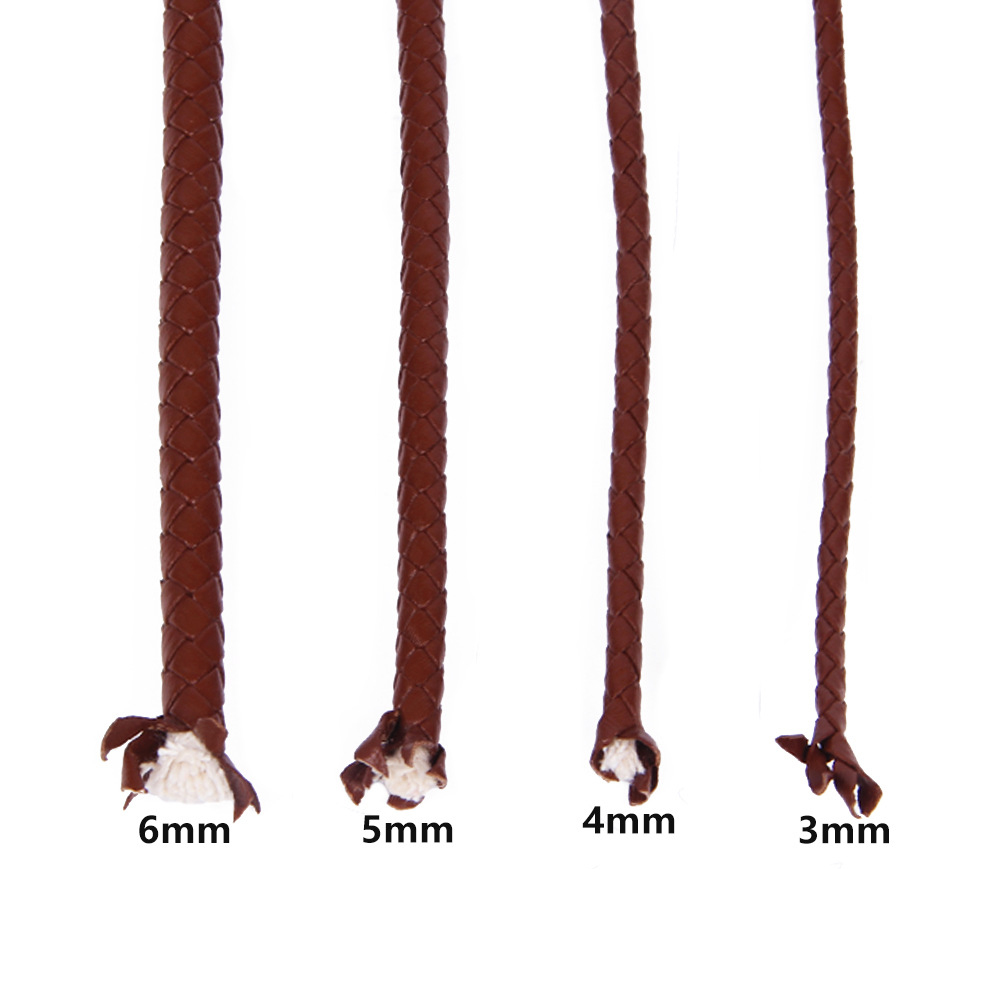 1 미터 3mm 4mm 5mm 6mm 라운드 정품 가죽 - Leatherwork Diy 리뷰 및 가격