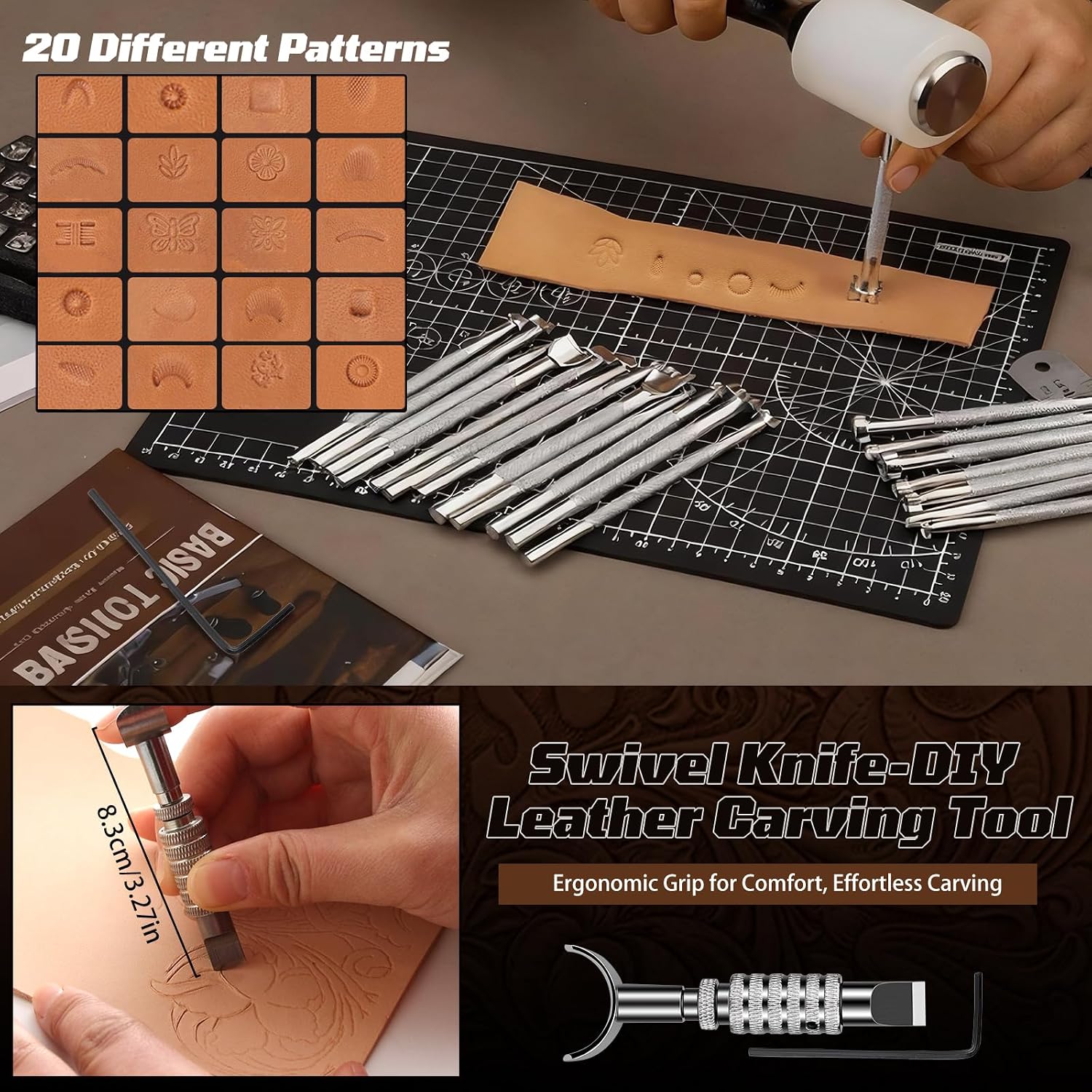 가죽 공예 키트, 가죽 공예 도구 및 수공예 키트(맞춤 - Leatherwork Diy 리뷰 및 가격