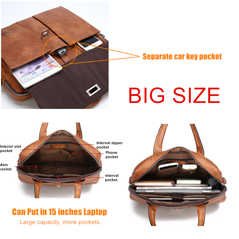 Jeep Buluo 남성용 가죽 서류가방 14인치 노트 - Leatherwork Letters 리뷰 및 가격