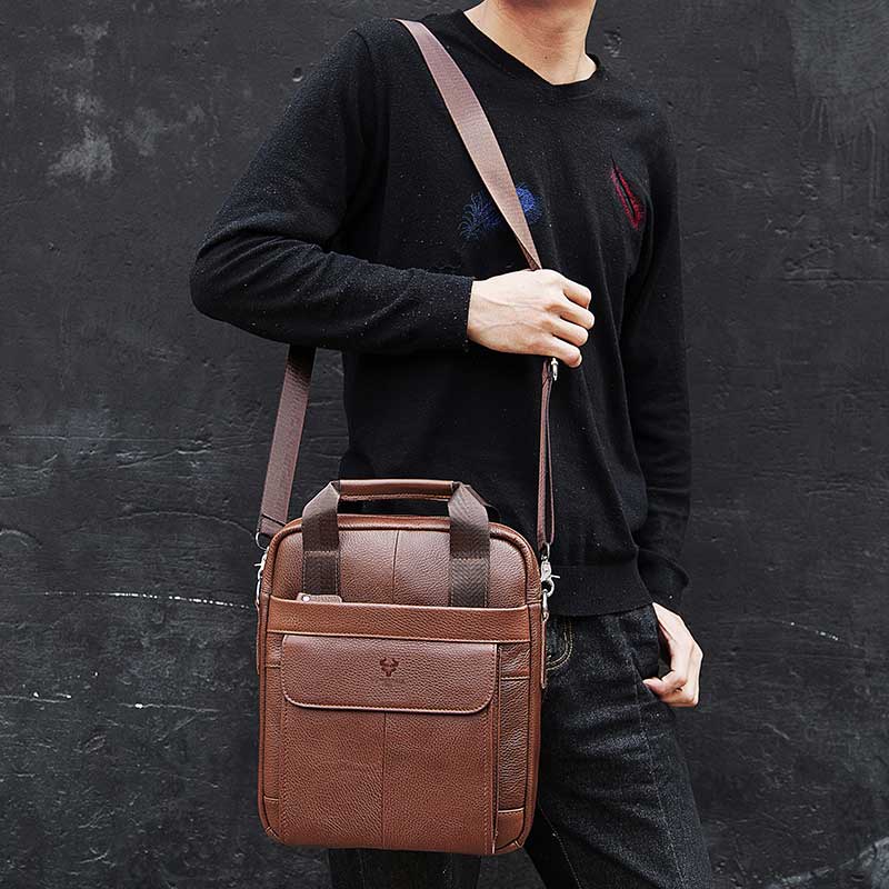 남자를위한 내구성 정품 가죽 가방 작업 야외 여행 남성 - Leather Work Bag Men 리뷰 및 가격
