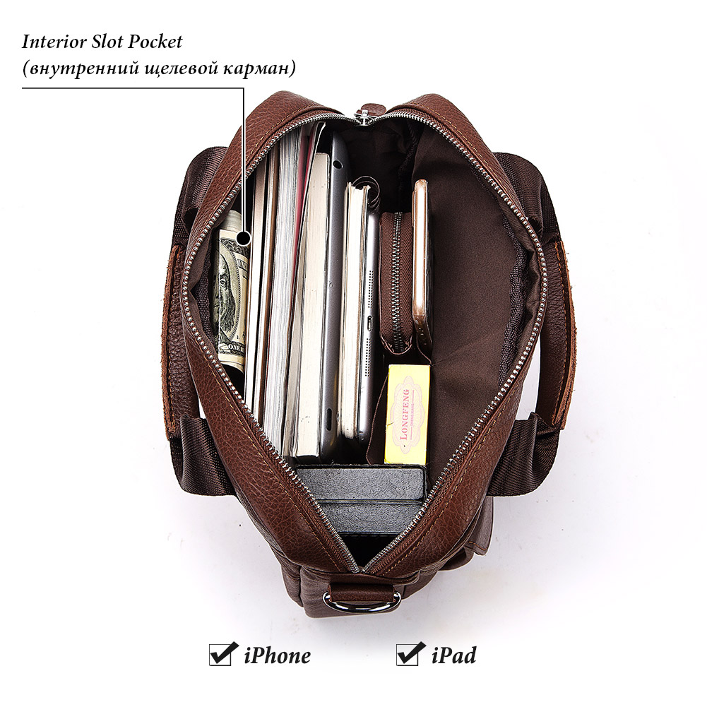 남자를위한 내구성 정품 가죽 가방 작업 야외 여행 남성 - Leather Work Bag Men 리뷰 및 가격