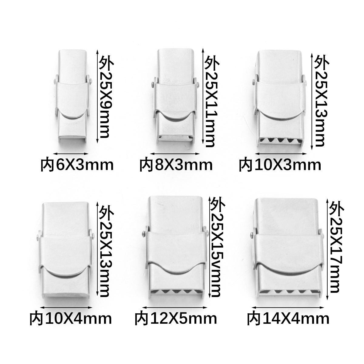 5Pcs 스테인레스 스틸 걸쇠 크림프 후크 가죽 걸쇠  - Leatherwork Diy 리뷰 및 가격